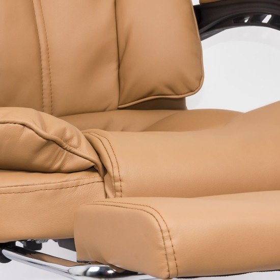 Scaun directorial bej OFF 415 – ergonomic, rabatabil, confort premium