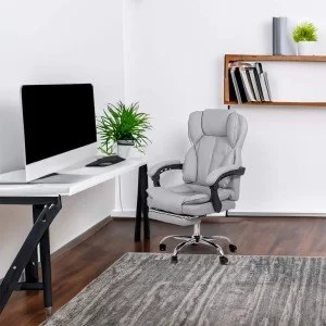 Scaun directorial cu suport de picioare OFF 415 gri