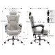 Scaun de birou OFF 4151 gri