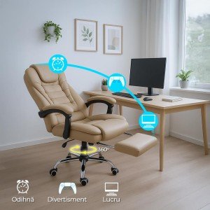 Scaun directorial OFF 418 crem Scaun directorial OFF 418 crem