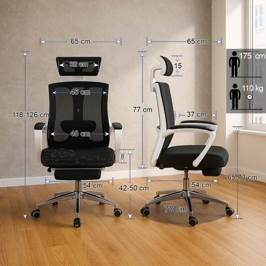 Scaun de birou ergonomic OFF 420 negru