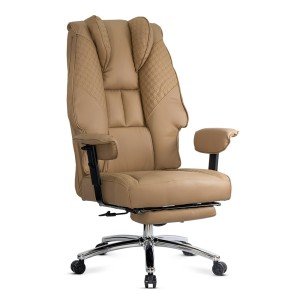 OFF 421 beige executive chair made of eco-leather with metal base OFF 421 beige executive chair made of eco-leather with metal base