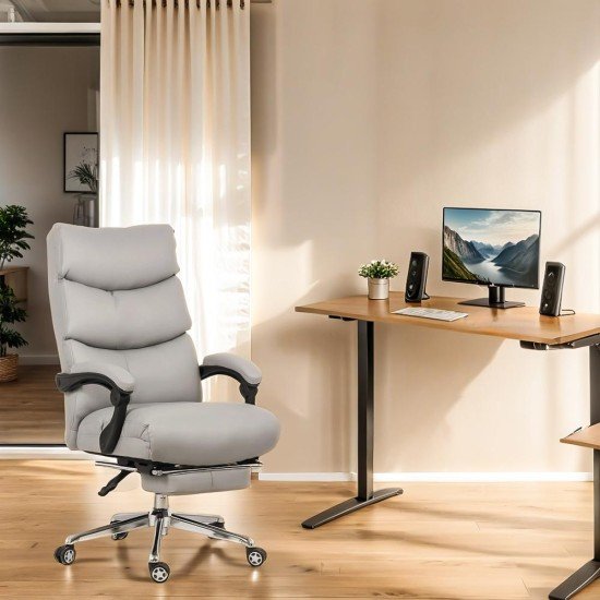 Executive chair with footrest OFF 422 grey
