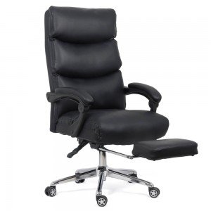 Scaun directorial cu suport picioare OFF 422 negru