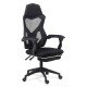 Ergonomic chair with footrest OFF 424 black