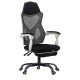 Scaun ergonomic cu suport de picioare OFF 424 alb Scaun ergonomic cu suport de picioare OFF 424 alb