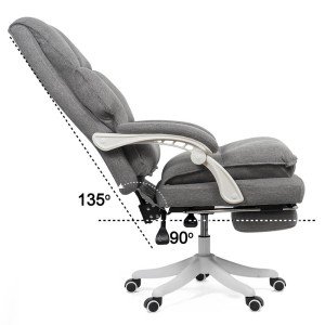 Scaun directorial textil cu suport de picioare OFF 426 gri Scaun directorial textil cu suport de picioare OFF 426 gri