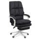 Scaun directorial textil cu suport de picioare OFF 426 negru Scaun directorial textil cu suport de picioare OFF 426 negru