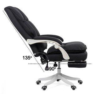Textile executive chair with footrest OFF 426 black Textile executive chair with footrest OFF 426 black