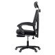 Office chair for mesh gaming and footrest OFF 427 black