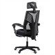 Office chair for mesh gaming and footrest OFF 427 black