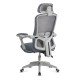 Mesh office chair with headrest and footrest OFF 430 grey