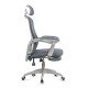 Mesh office chair with headrest and footrest OFF 430 grey