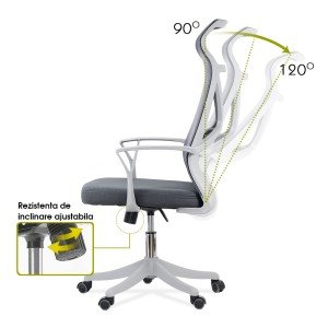 Mesh office chair adjustable in height OFF 431 dark gray Mesh office chair adjustable in height OFF 431 dark gray