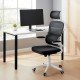Ergonomic desk chair with lumbar support and folding arms OFF 432 black