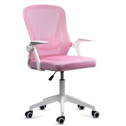 Children's mesh office chair with folding arms OFF 433 pink