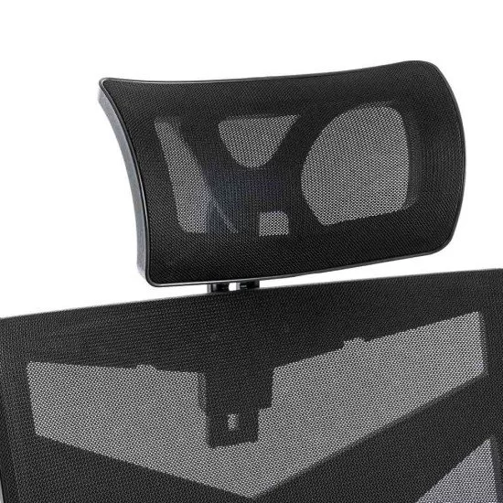 Scaun gaming negru din mesh, cu tetiera, ergonomic OFF 434