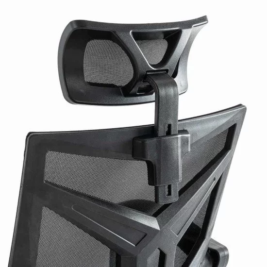 Scaun gaming negru din mesh, cu tetiera, ergonomic OFF 434