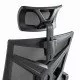 Scaun gaming negru din mesh, cu tetiera, ergonomic OFF 434