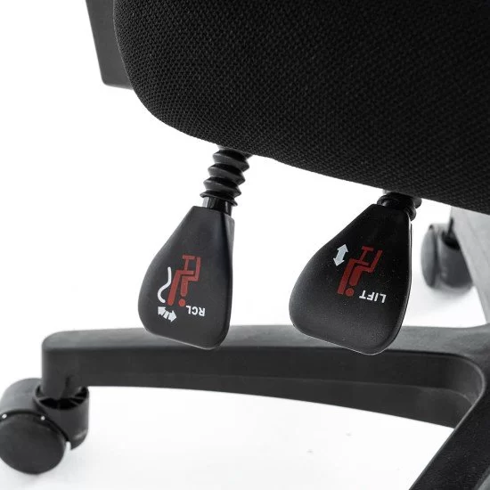 Scaun gaming negru din mesh, cu tetiera, ergonomic OFF 434
