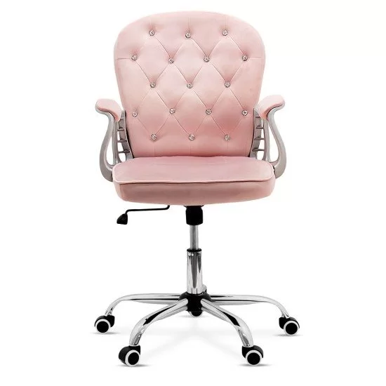 Velvet office chair OFF 437 pink – Elegant and Comfortable