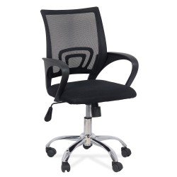 Scaun de birou din mesh si rotativ OFF 619 negru Scaun de birou din mesh si rotativ OFF 619 negru