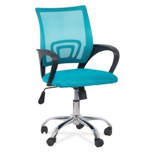 Scaun de birou ergonomic din mesh OFF 619 turcoaz Scaun de birou ergonomic din mesh OFF 619 turcoaz