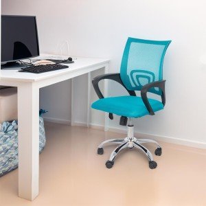 Scaun de birou ergonomic din mesh OFF 619 turcoaz Scaun de birou ergonomic din mesh OFF 619 turcoaz