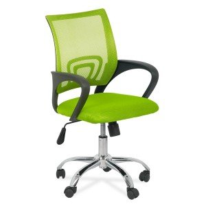 Scaun de birou din mesh si rotativ OFF 619 verde Scaun de birou din mesh si rotativ OFF 619 verde