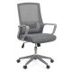 Office chair adjustable in height from mesh and lumbar support OFF 631 grey