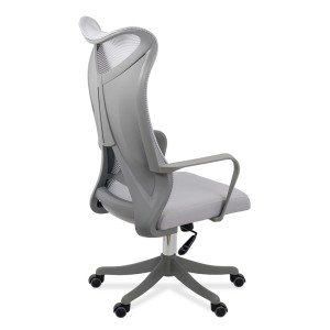 Scaun de birou ergonomic cu suport lombar si spatar inalt OFF 634 gri