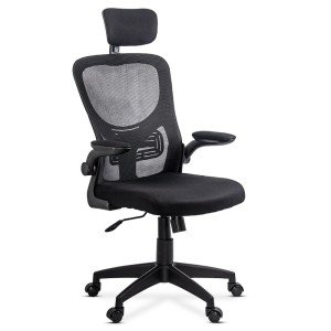 Scaun birou mesh cu brate rabatabile OFF 635 negru Scaun birou mesh cu brate rabatabile OFF 635 negru