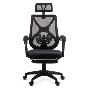 Scaun birou mesh cu suport picioare OFF 636 negru