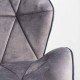 Velvet office chair OFF 643 grey