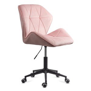Scaun de birou din catifea OFF 643 roz Scaun de birou din catifea OFF 643 roz