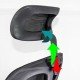 Scaun ergonomic de lucru negru din mesh cu suport picioare reglabil OFF 650
