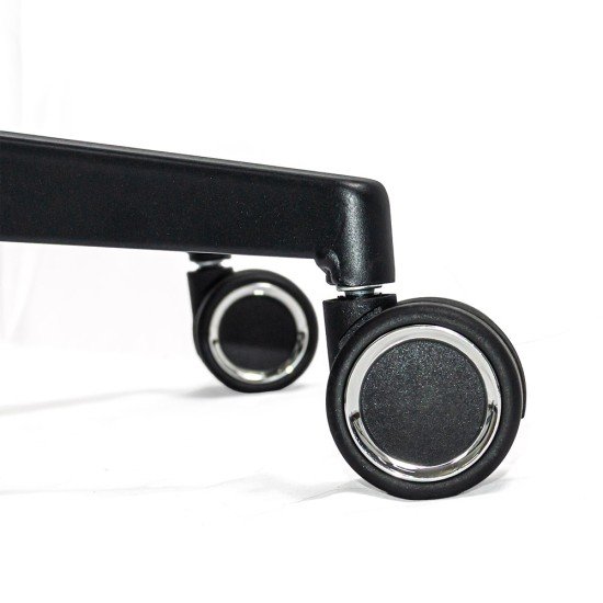 Scaun ergonomic de lucru negru din mesh cu suport picioare reglabil OFF 650