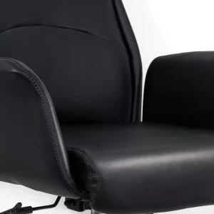 Scaun de birou din piele ecologica REZISTENT 200 KG OFF 800 negru