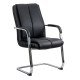 Scaun de vizitatori cadru cromat OFF 8117 negru Scaun de vizitatori cadru cromat OFF 8117 negru
