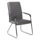 Chair for visitors in velvet and chrome frame OFF 833V beige Chair for visitors in velvet and chrome frame OFF 833V beige