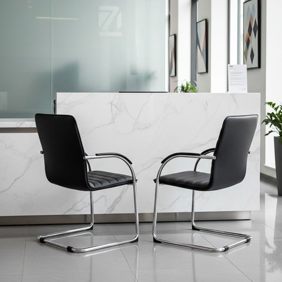 Scaune așteptare OFF 835 negru