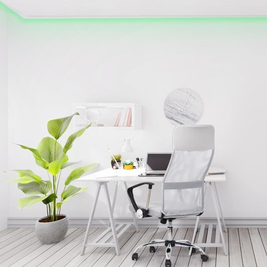 Scaun de birou ergonomic OFF 907 alb