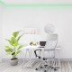 Scaun de birou ergonomic OFF 907 alb