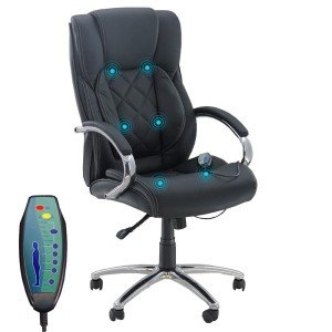 Office chair with massage OFF 933 black Office chair with massage OFF 933 black