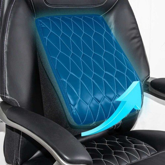 Black executive chair, eco-leather, lumbar support OFF 950