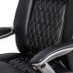 Black executive chair, eco-leather, lumbar support OFF 950