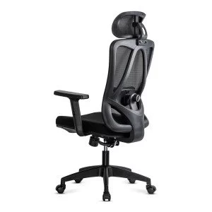 Scaun ergonomic negru cu tetiera reglabila si suport lombar OFF 987