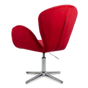 Velvet relaxing chair REL 406 red Velvet relaxing chair REL 406 red