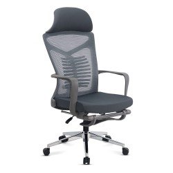 Mesh office chair with lumbar support SYYT 9502 gray
