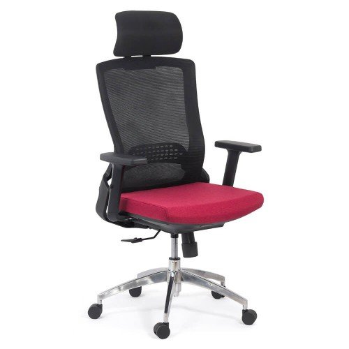 Scaun ergonomic cu brate reglabile SYYT 9504 rosu scauneonline.ro
